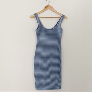 FOREVER 21 Light Blue & White Dress